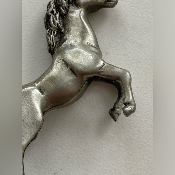 Vintage Pewter Unicorn Sculpture - Picture 4 of 9